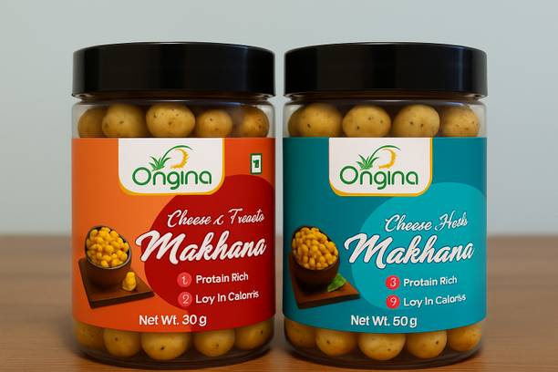 origina Roasted Makhana Cheese Herb with Cheese and Tomato Flavor (Foxnuts)