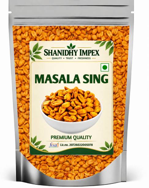 SHANIDHY IMPEX premium quality masala sing,spicy and sweet fried masala sing,peanut Namkeen