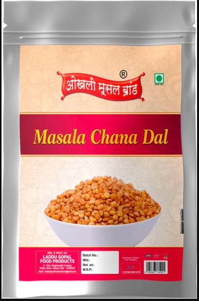 okhli musal brand MASALA CHANA DAL Namken Split Chickpeas Spicy & Crispy-250g*1Pack