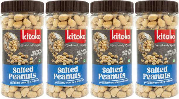 Kitoko Canned Salted Roasted Peanuts| Namkeen Flavoured Peanuts | Crunchy Peanuts