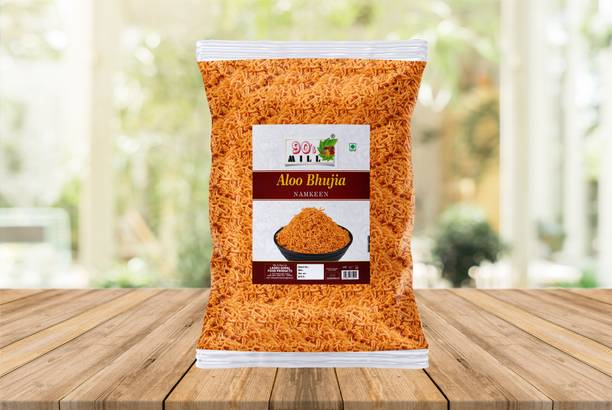 90's MILL Punawadi Urulakizhangu Aloo Bhujiya Bhujia Alu Bhujia Bhujiya Namkeen-250g*1Pack Aloo Bhujia