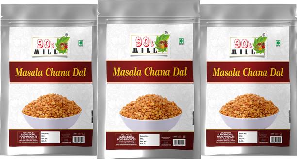 90's MILL Fanindrapura Masala Chana Dal Chatpata Dal CHANA DAL Savoury Namkeen-250g*3Pack