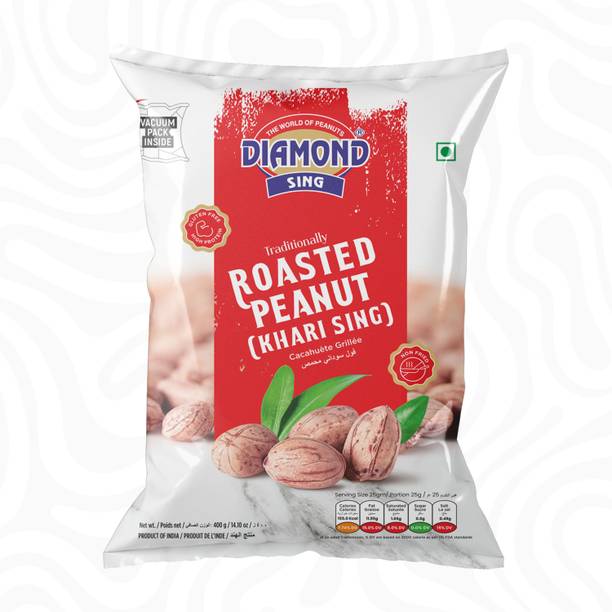 DIAMOND SING Crunchy Premium Roasted Peanuts | Vacuum Packed Sing Dana | Rich Snack