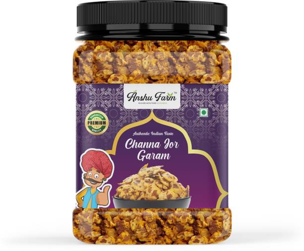 anshu farm Chana Jor Garam – Spicy Roasted Chickpeas | High Protein Snack