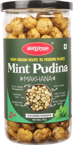 MADHURYUM Roasted Makhana Complete Healthy Snack Crunchy Fox Nuts With High Protein