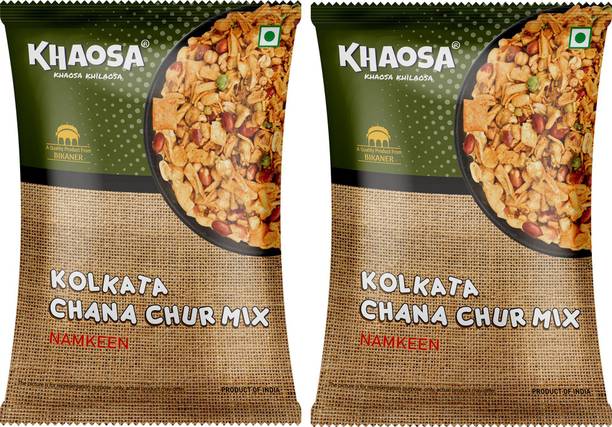 KHAOSA Kolkata Chana Chur Mix 400Gm (200Gm x 2) Bhujia Sev