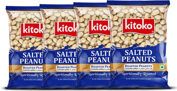 Kitoko Salted Roasted Peanuts Without Skin | Crunchy Salted Peanuts | Roasted Mungfali