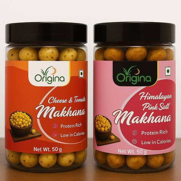 origina Snack – Roasted Makhana Pink Salt & Cheese Tomato Blend