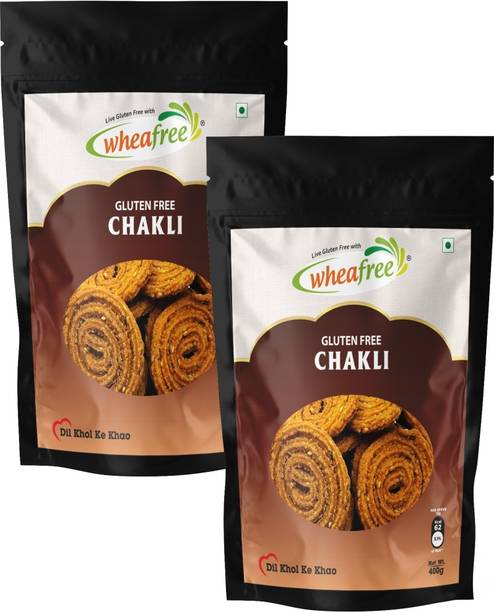 wheafree Gluten Free Chakli (Murukku) - Pack of 2 (400g each)