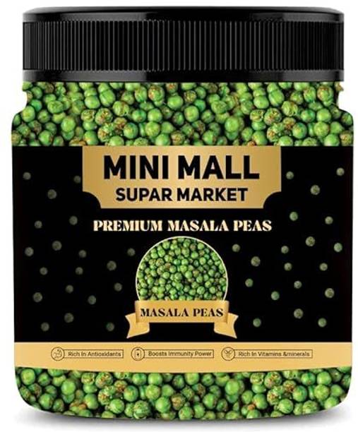 MINIMALL SUPER MARKET Fried Green Spicy Masala Peas Jar/Vatana/Matar Namkeen