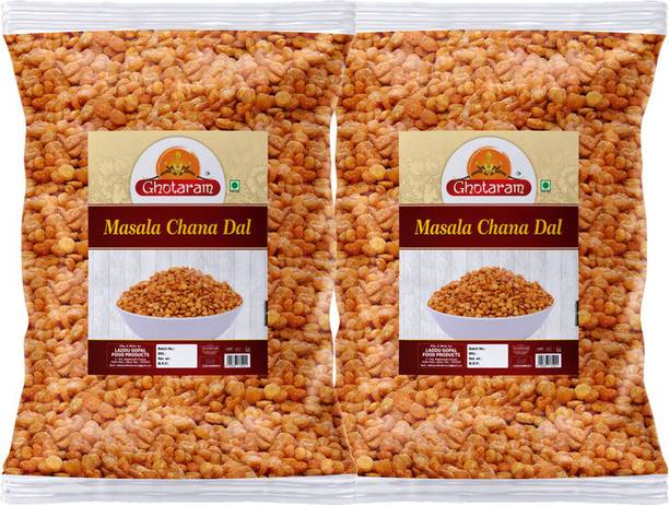 GHOTARAM Mahabaleshwar Chatpata Chana Dal Namkeen Chana Dal Coated With Masala-150g*2Pack