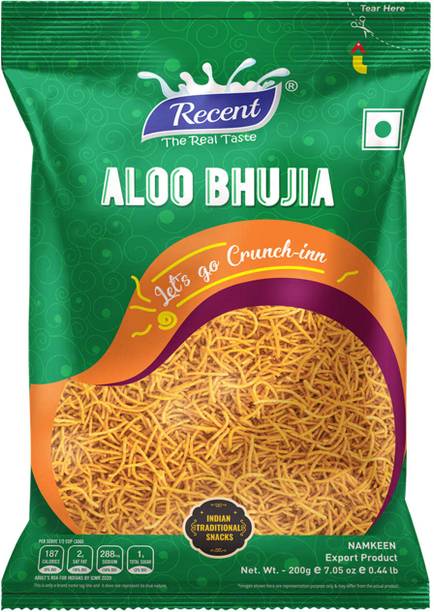 RECENT-THE REAL TASTE Aloo Bhujia | Crispy & Spicy Potato Namkeen