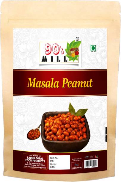 90's MILL Fried Masala Groundnut Namken Masala Peanut FarmFresh Masala EarthNut-300g*1Pack