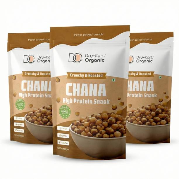 DRY-KART ORGANIC Roasted Chana (Bengal Gram) | Never Fried | Chana