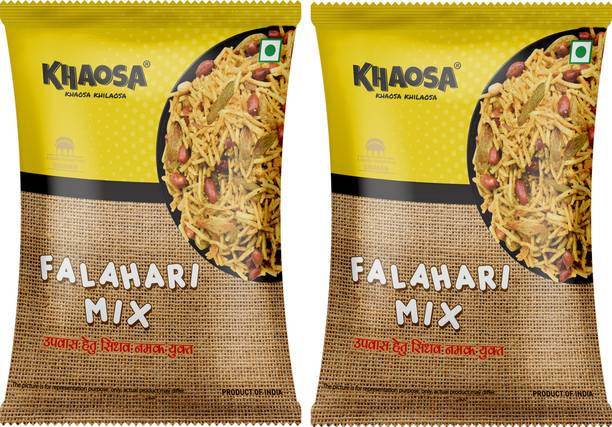 KHAOSA Falahari Mix 400Gm (200Gm x 2) Bhujia Sev