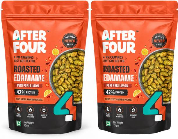 After Four Roasted Edamame Peri Peri Limon 42% Protein Beans (Salted/Roasted)