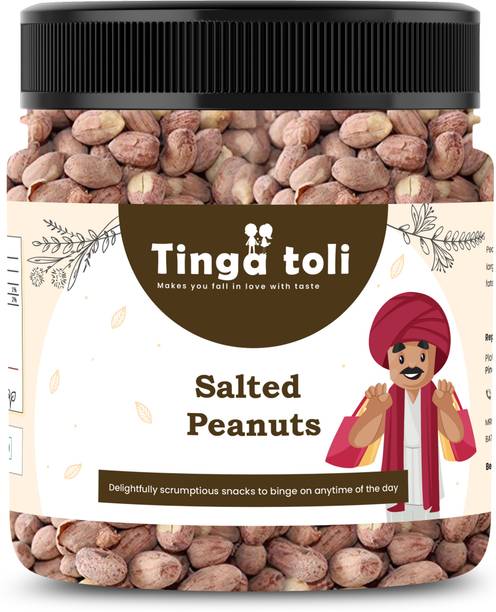 TINGA TOLI Salted Peanuts Jumbo Size| Desi Singdana|Whole Groundnut Mungfali dana |Jar Pack