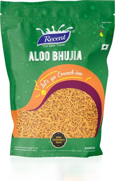 RECENT-THE REAL TASTE Aloo Bhujia | Crispy & Spicy Potato Namkeen Aloo Bhujia