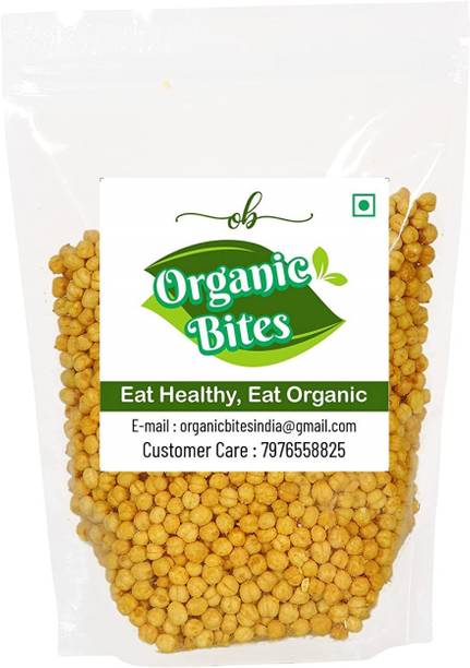 Organic Bites Roasted Masala Chana Without Skin | Bhuna Chana | Roasted Masala Chickpeas Chana