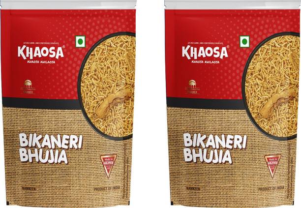 KHAOSA Bikaneri Bhujia 800Gm (400Gm x 2) Bhujia Sev