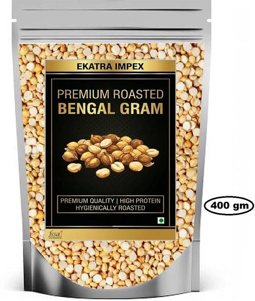 EKATRA IMPEX Roasted Chana Dal | Bhuna Chana | Gluten Free | Rich in Protein & Energy Source Namkeen
