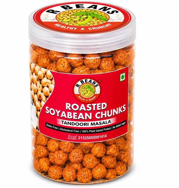 Rbeans Roasted Soyabean Chunks – Tandoori Masala Soya Sticks