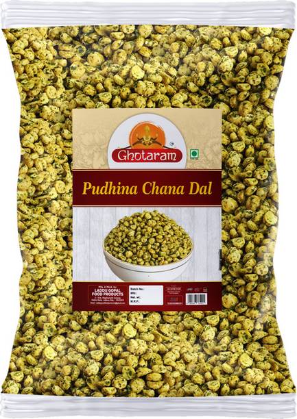 GHOTARAM Roasted Chana Dal Nimbu Pudina Chana Dal Podina Mint Masala Chana Dal-250g*1Pack