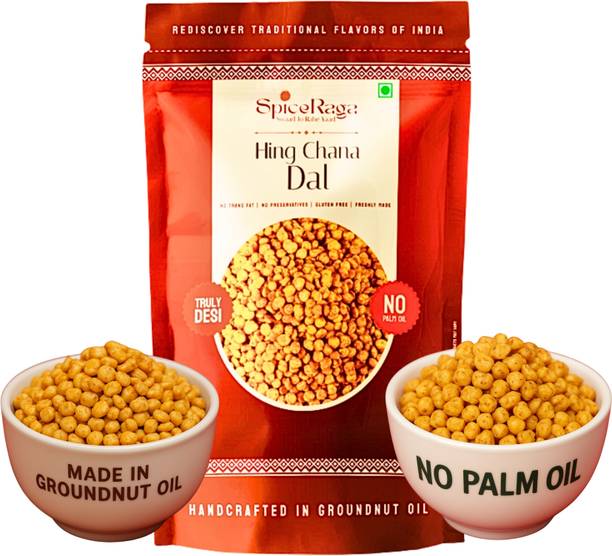 SpiceRaga Hing Chana Dal Pack of 5, Made With Pure Groundnut Oil, No TransFat, No Palm Oil
