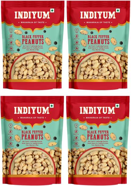 Indiyum Black Pepper Peanuts | Fresh & Organic Moongfali for Good Health BQ