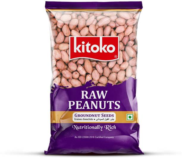 Kitoko Raw Peanuts Desi Sing with Skin Namkeen Snacks Mungfali Singdana Salted Peanuts