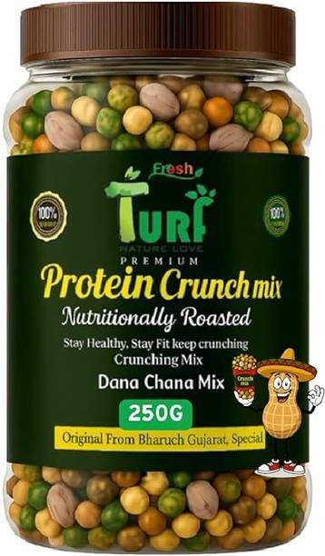 Turf Fresh Roasted Salted Peanuts,Chickpeas,Matar Peas Bhuna Dana Chana