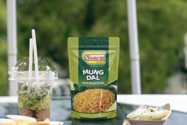 SAMRAT | Mung Dal Split Green Gram Namkeen Snacks | Crunchy Delights for Every Moment |