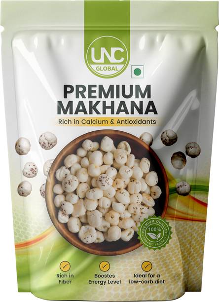 UNC GLOBAL Premium Makhana | Fox Nuts/Lotus Seeds | High Protein, Low Fat