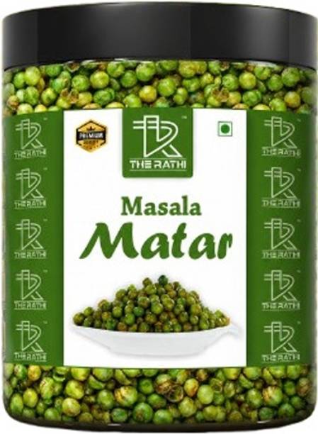 THE RATHI Masala Matar Fried Green Spicy Masala Peas Jar/Vatana/Matar Namkeen Namkeen
