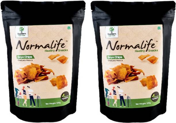 SSF Supreem Super Foods Supreem Super Foods Normalife™ Soya Chips -100 gms - Pack of 2