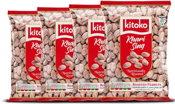 Kitoko Vacuum Packed Roasted Peanuts | Namkeen Khari Sing | Crunchy Moongfali Singdana