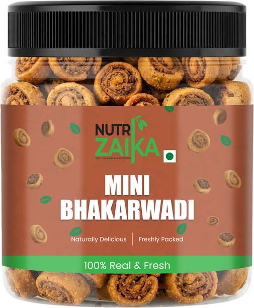 NUTRI ZAIKA Crispy Mini Bhakarwadi | Spicy Maharashtrian Snack | Crunchy & Flavorful Bhakarwadi
