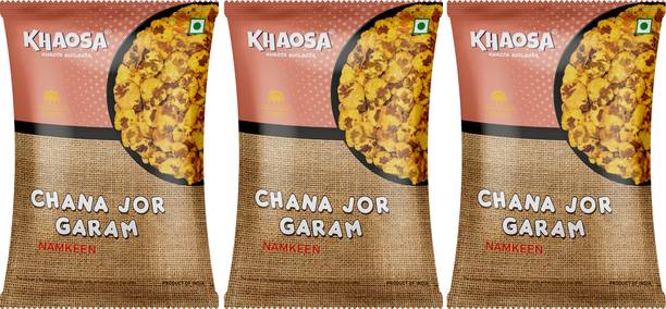 KHAOSA Chana Jor Garam 600Gm (200Gm x 3) Bhujia Sev