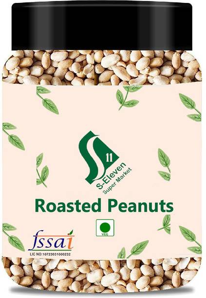 S Eleven Super Market S eleven-Skin Removed Roasted Salted Peanut Jar/Plus Groundnut/Namkeen Singdana