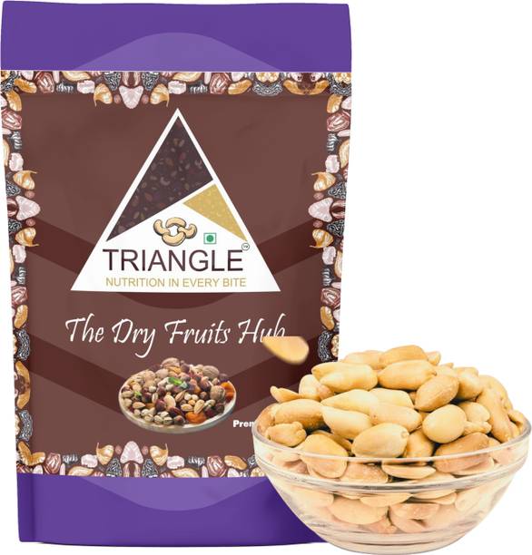 triangle 250g Whole Roasted Unsalted Peanuts [Skin Removed]| Mungfali Dana |Healthy Snack