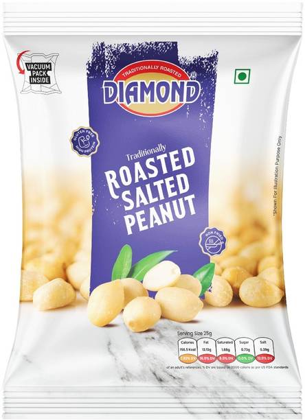 DIAMOND SING Salted Peanuts Vacuum Packed | Crunchy & Tasty Singdana| Healthy Snack & Namkeen