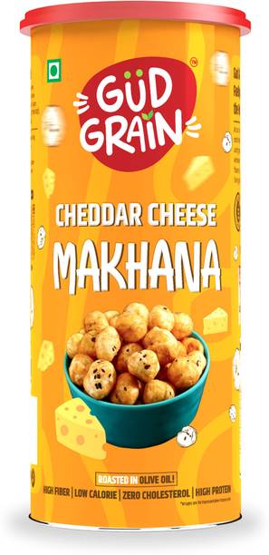 Gud Grain Cheddar Cheese Roasted Makhana | Healthy Snack | Protein Rich | Calcium Rich |