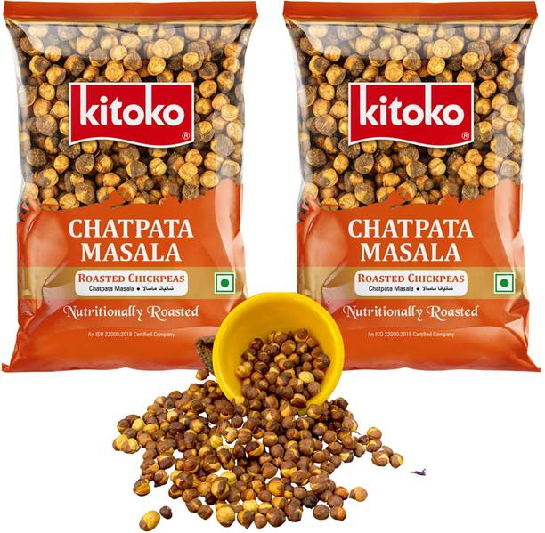 Kitoko Roasted Masala Chana | Sweet & Spicy Chickpeas With Skin | Masala Bhuna Chana