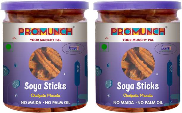 PROMUNCH Soya Sticks| Crispy snacks| Namkeen| No Palm Oil And Maida(Chatpata masala)