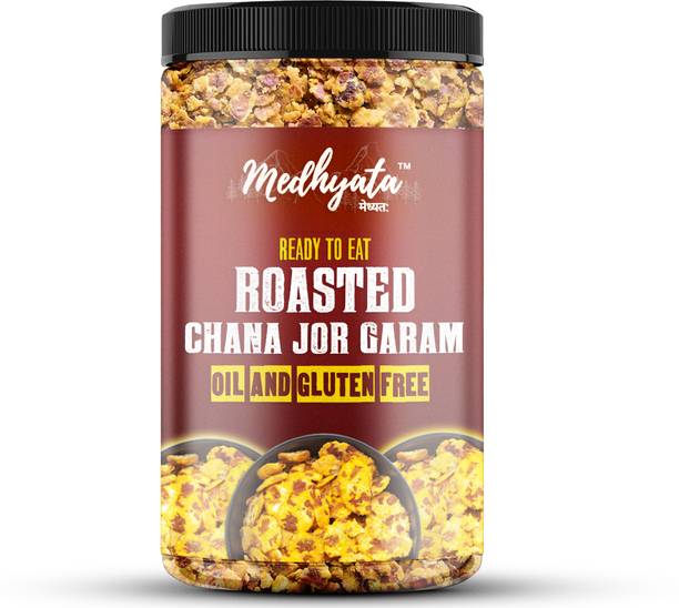 Medhyata Special Low Fat Black Chana JHOR Garam (Oil & Gluten Free) (JAR Pack)