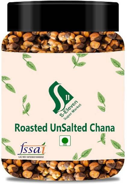 S Eleven Super Market S eleven-Whole Un-Salted Roasted Bhuna Chana Jar/Chana/Chickpeas/Bhuna Chana