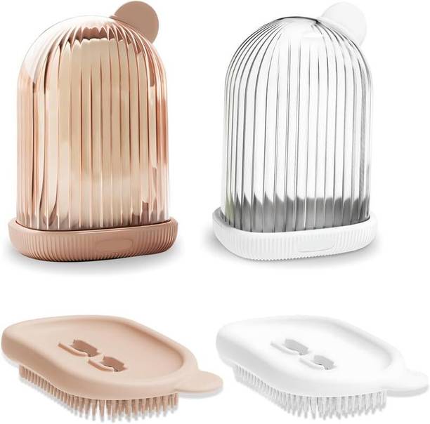 Stronwik Pack of 2 Travel Soap Holder Portable Soap Case Compact Plastic Soap Dish