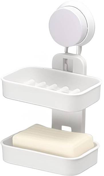 VERAFINA Double Layer Soap Dish Adhesive Soap Case Soap Dish Soap Holder