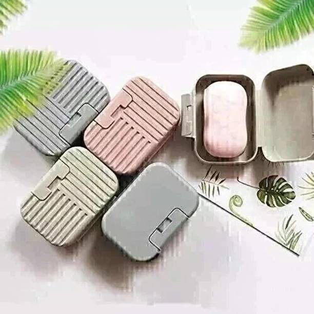 Flywind Plastic Soap Box Case Holder for Indoors Travel Home Use for Bathroom