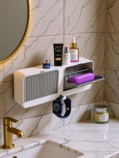 Greyoe Double Bar Soap Dish with Drainage Box